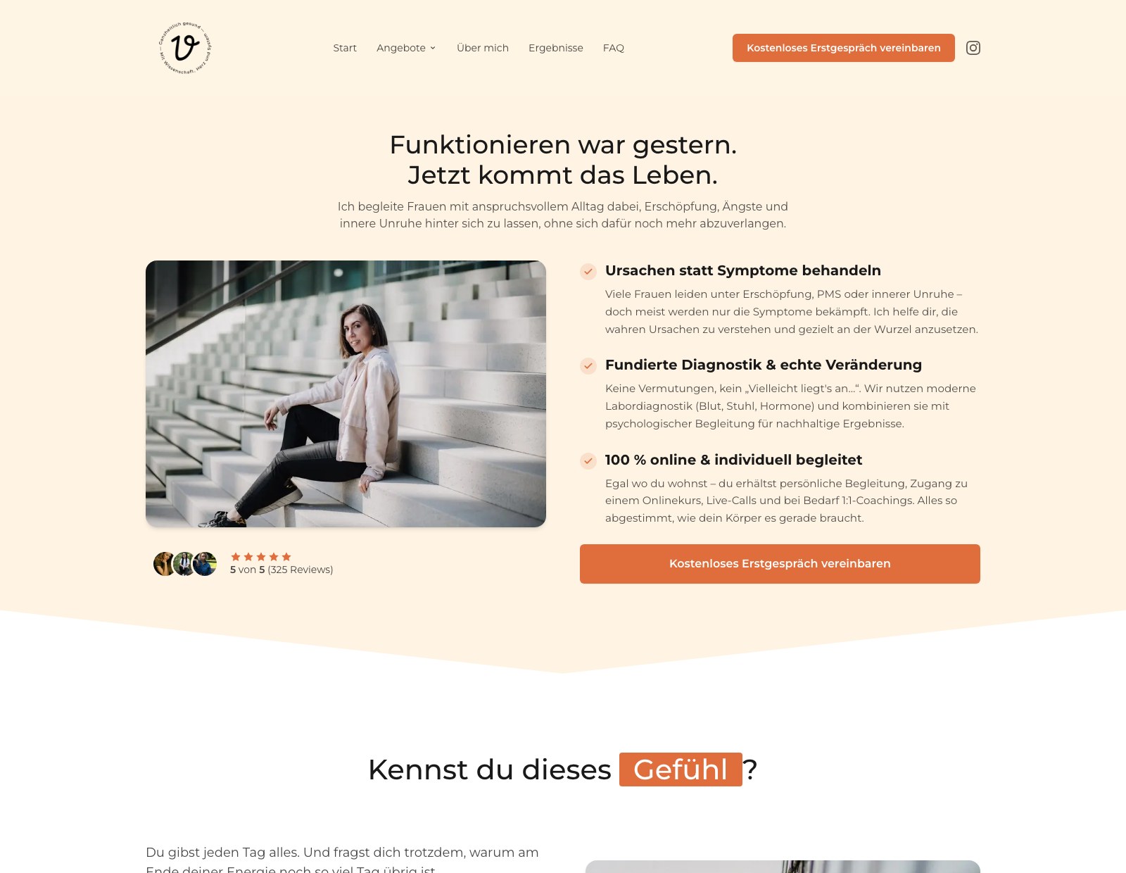 Website Psychologin Vanessa Salzberg
